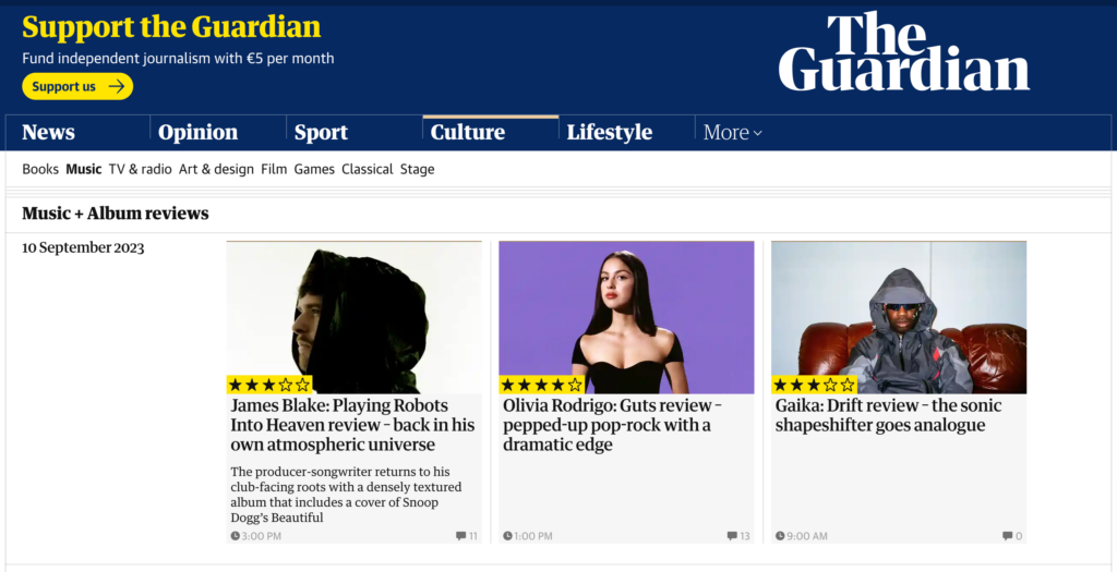 Music Album reviews Music The Guardian